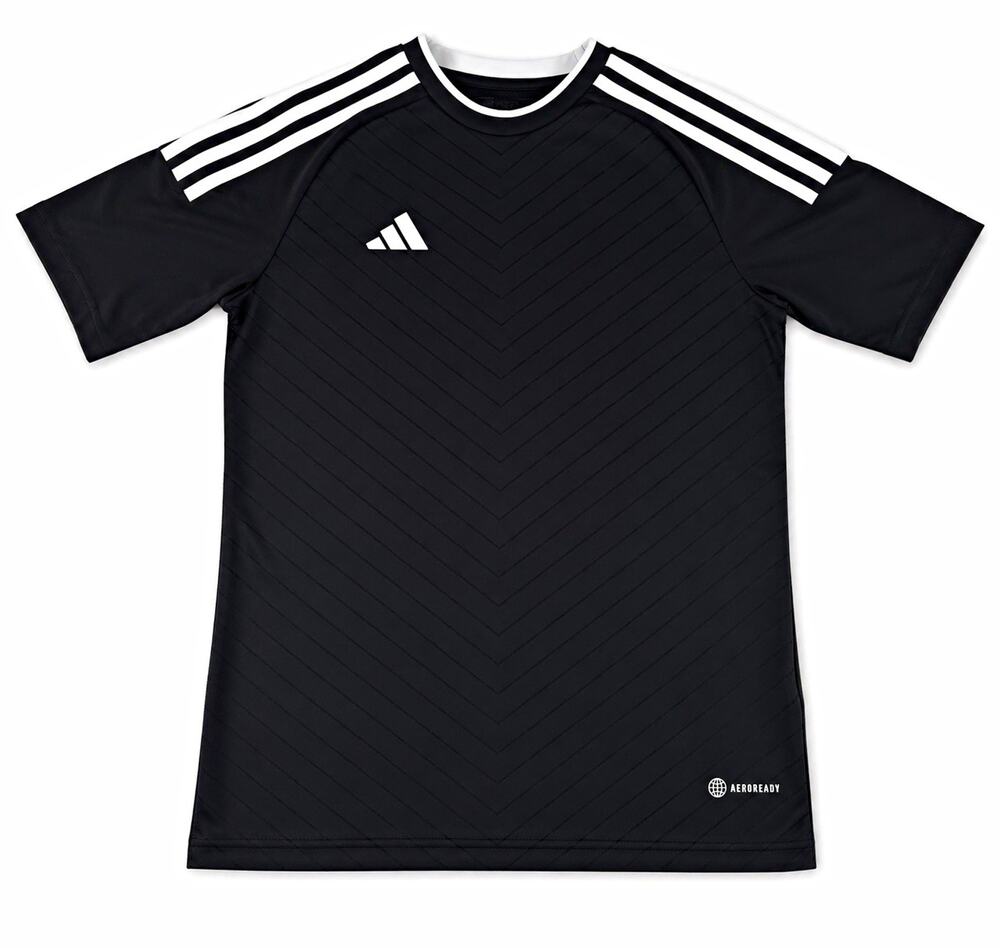 adidas Boys AEROREADY Breathable Jersey T-Shirt Black/White 11-12 Years